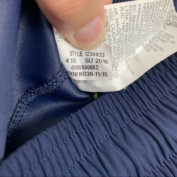 Under Armour Pre-Game Woven Navy Blue Pants Size Small - Picture 10 of 11